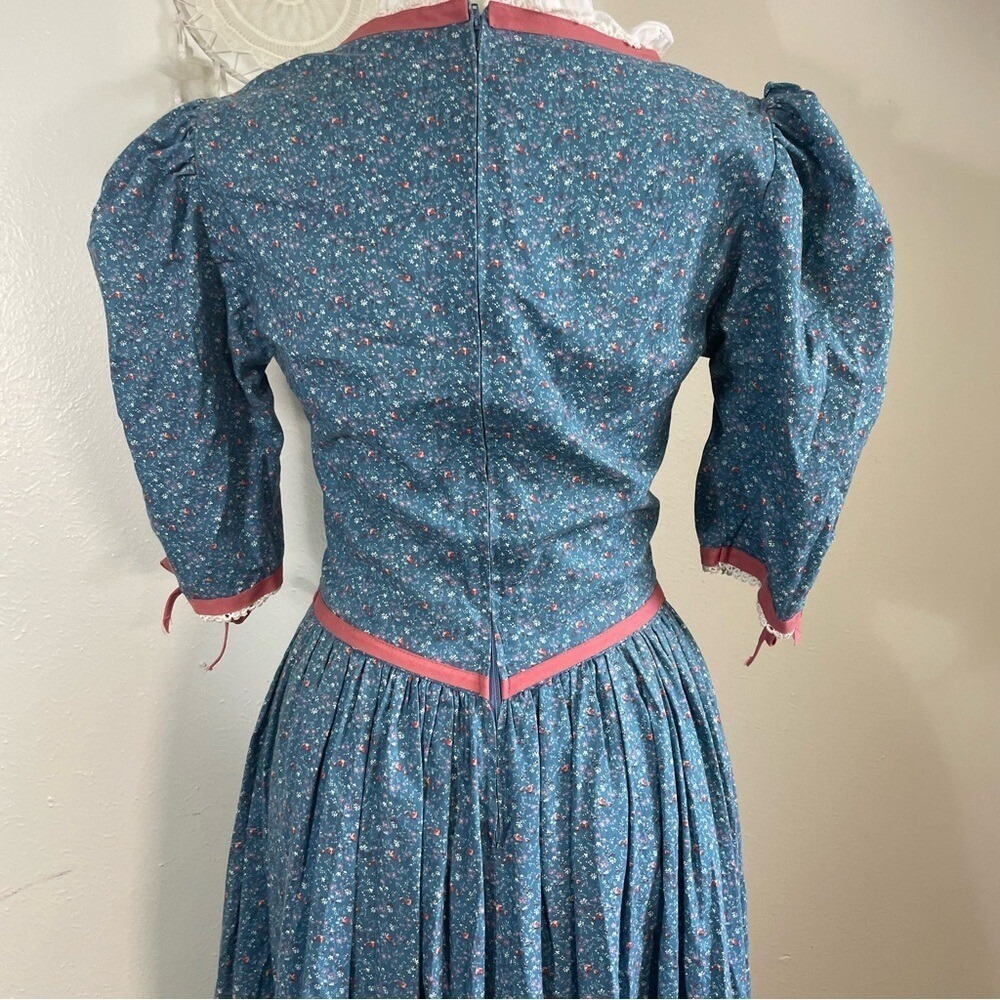 Vtg 70s Victorian Style Handmade Prairie Cottagecore Maxi Dress Renaissance - Picture 5 of 12